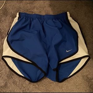 Blue nike dry-FIT athletic shorts